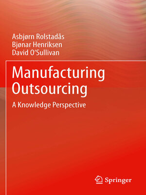 cover image of Manufacturing Outsourcing
